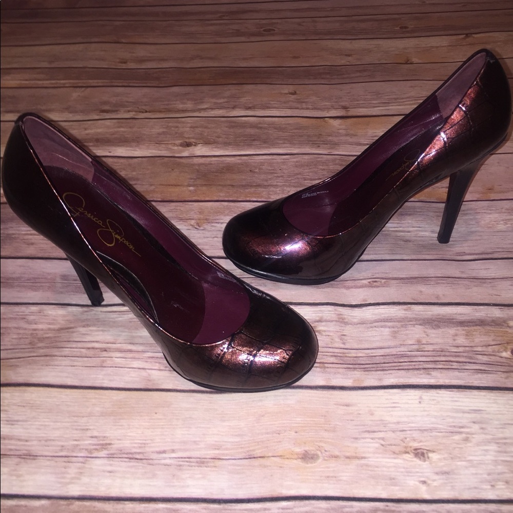 Burgundy Jessica Simpson Pumps